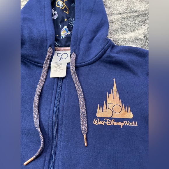 Disney 50th Anniversary Hoodie sweater Zip Up Jacket LE - Picture 8 of 14